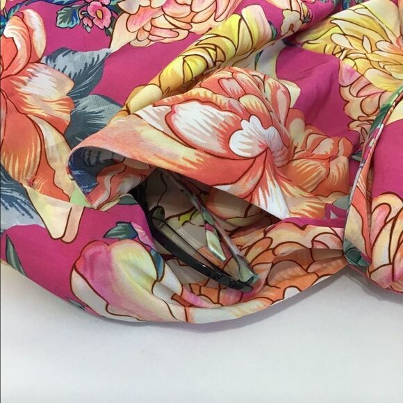 Anthropologie Farm Rio Eulalie Wide-Leg Jumpsuit Floral Pastel Size Small New - Picture 11 of 16